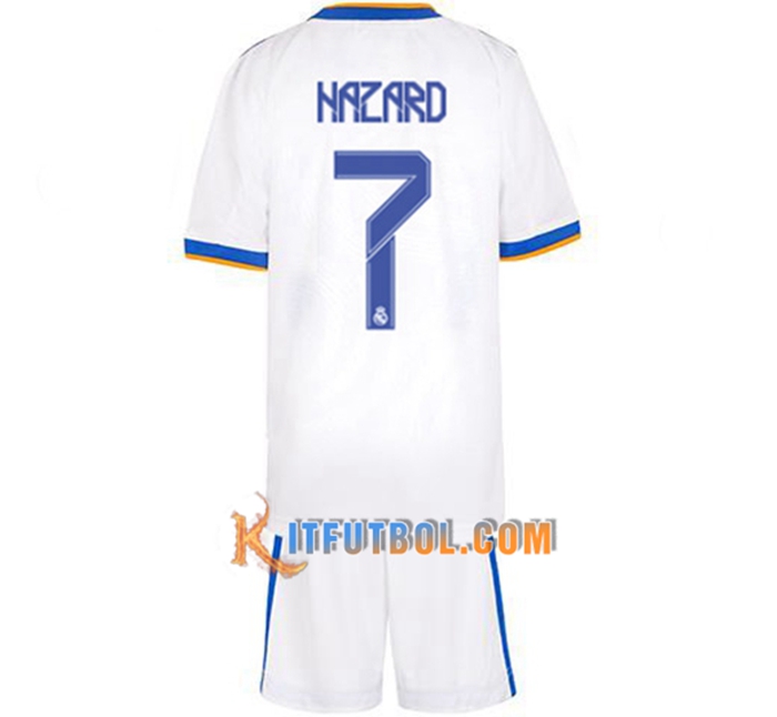Camiseta Futbol Real Madrid (Hazard 7) Ninos Titular 2021/2022