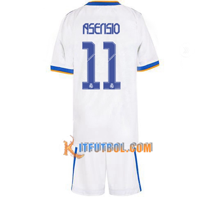 Camiseta Futbol Real Madrid (Asensio 11) Ninos Titular 2021/2022