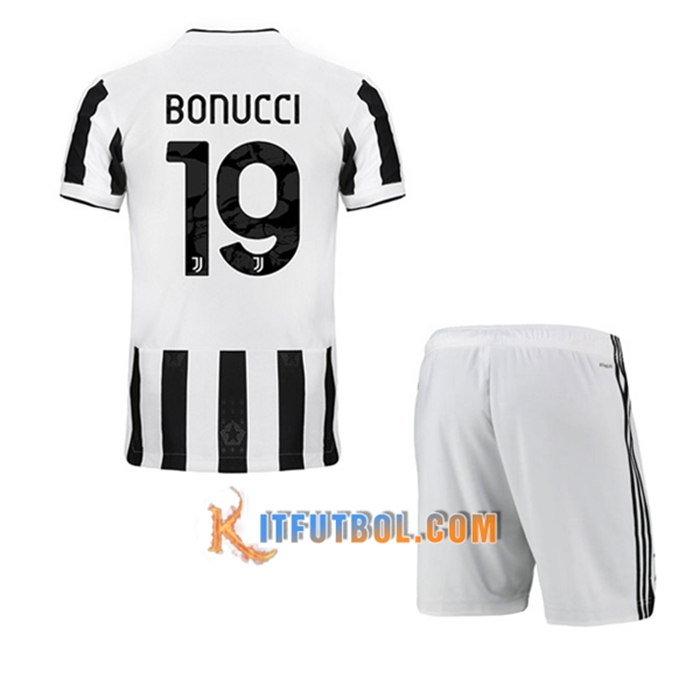 Camiseta Futbol Juventus (BONUCCI 19) Ninos Titular 2021/2022
