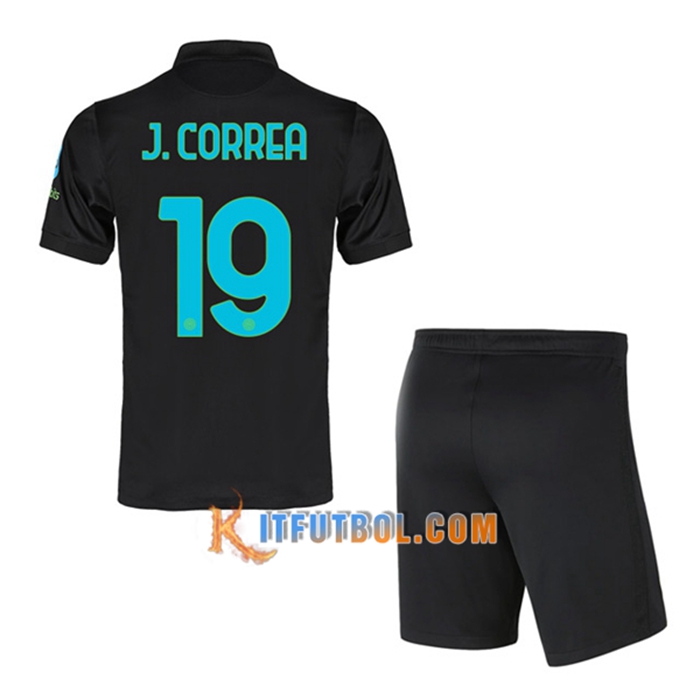 Camiseta Futbol Inter Milan (J.CORREA 19) Ninos Tercero 2021/2022