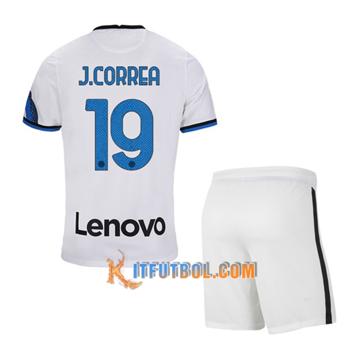 Camiseta Futbol Inter Milan (J.CORREA 19) Ninos Alternativo 2021/2022