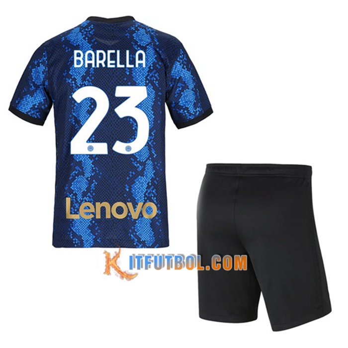 Camiseta Futbol Inter Milan (BARELLA 23) Ninos Titular 2021/2022