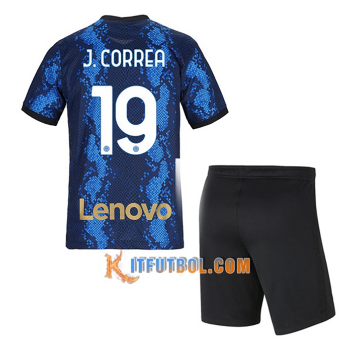 Camiseta Futbol Inter Milan (J.CORREA 19) Ninos Titular 2021/2022
