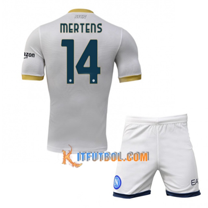 Camiseta Futbol SSC Napoli (MERTENS 14) Ninos Alternativo 2021/2022
