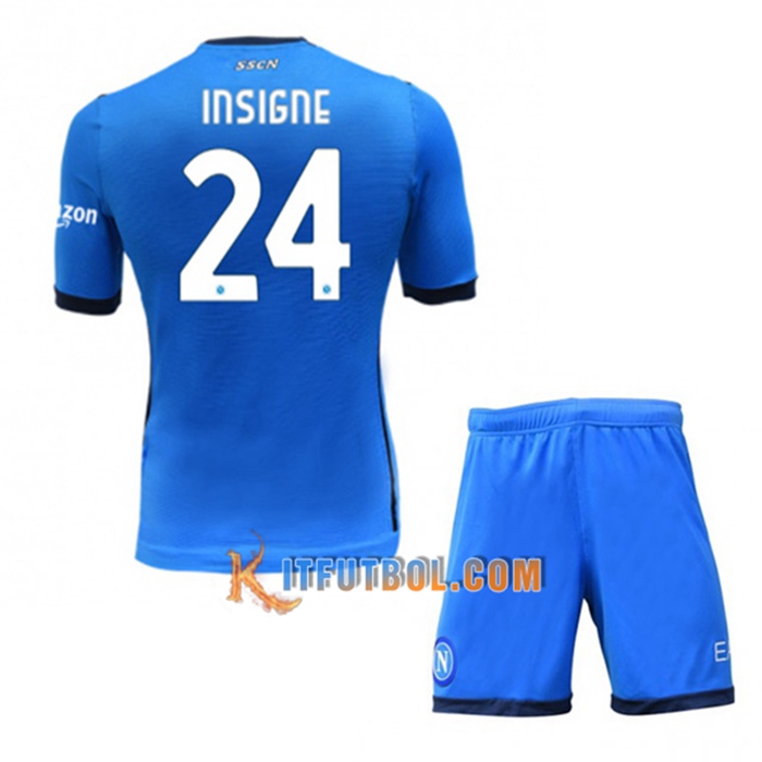 Camiseta Futbol SSC Napoli (INAIGNE 24) Ninos Titular 2021/2022