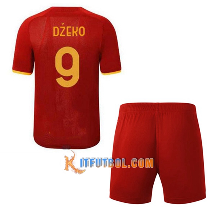 Camiseta Futbol AS Roma (DZEKO 9) Ninos Tercero 2021/2022