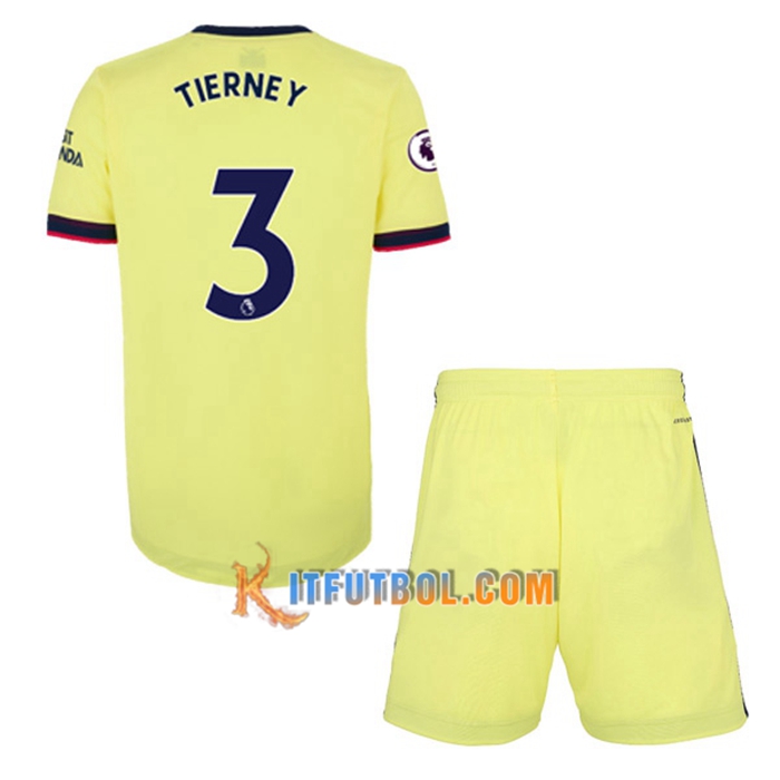 Camiseta Futbol FC Arsenal (Kieran Tierney 3) Ninos Alternativo 2021/2022