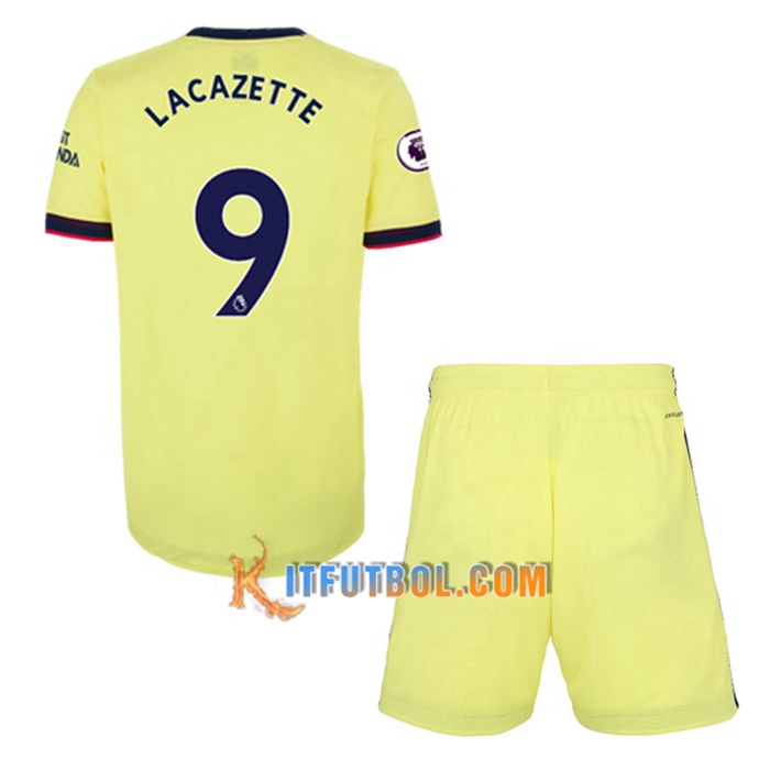 Camiseta Futbol FC Arsenal (Alexandre Lacazette 9) Ninos Alternativo 2021/2022