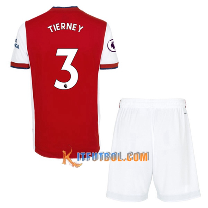 Camiseta Futbol FC Arsenal (Kieran Tierney 3) Ninos Titular 2021/2022