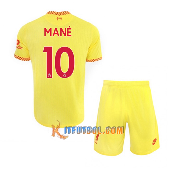 Camiseta Futbol FC Liverpool (Sadio Mane 10) Ninos Tercero 2021/2022