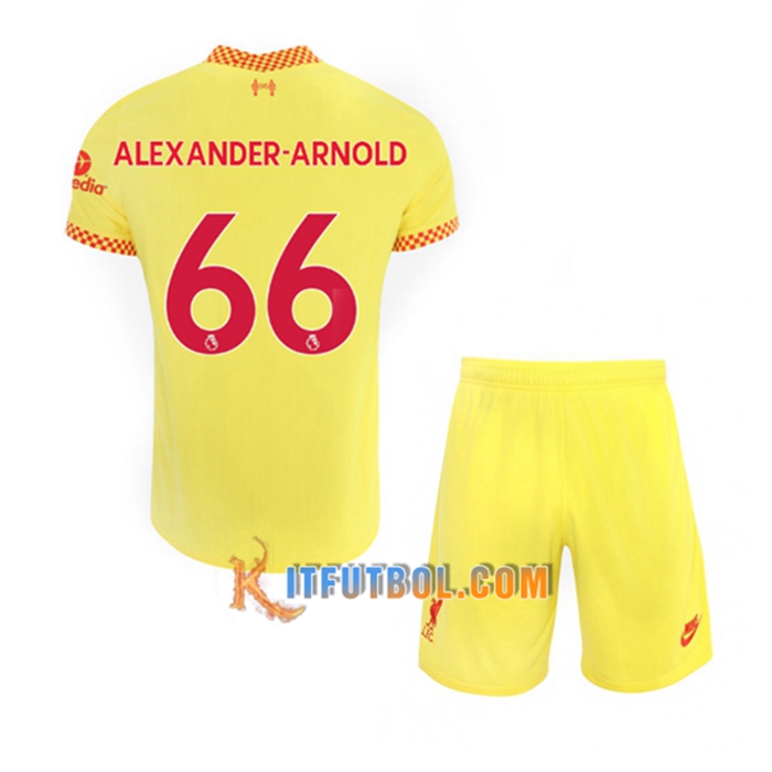Camiseta Futbol FC Liverpool (Alexander Arnold 66) Ninos Tercero 2021/2022