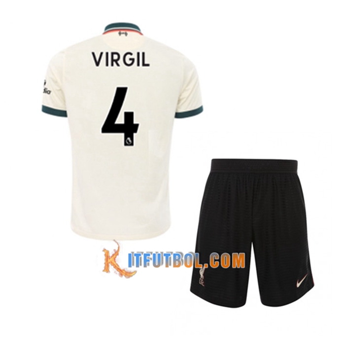 Camiseta Futbol FC Liverpool (Virgil 4) Ninos Alternativo 2021/2022