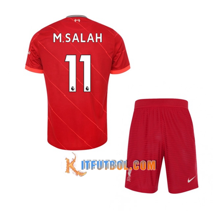 Camiseta Futbol FC Liverpool (Mohamed Salah 11) Ninos Titular 2021/2022