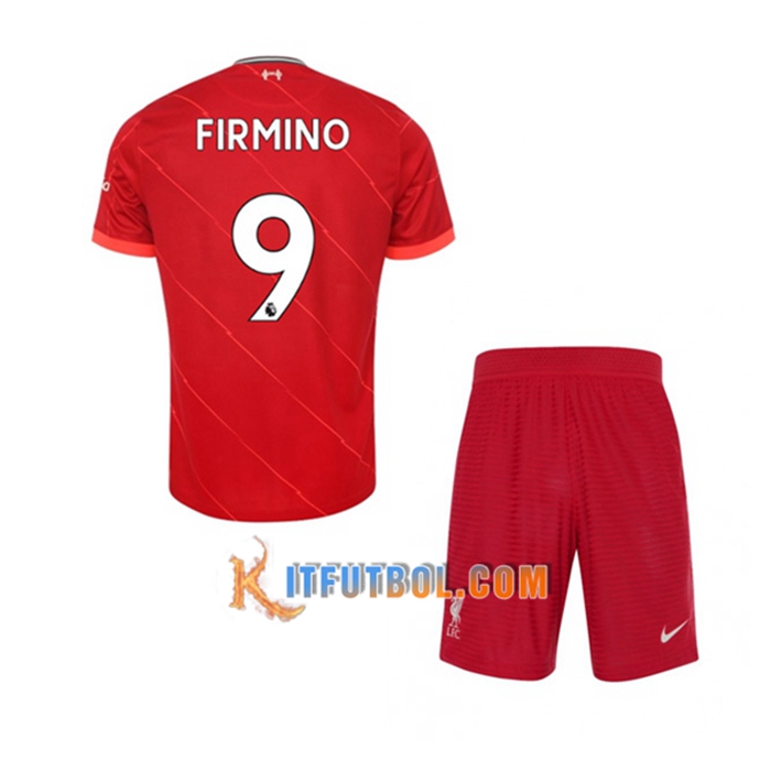 Camiseta Futbol FC Liverpool (Roberto Firmino 9) Ninos Titular 2021/2022