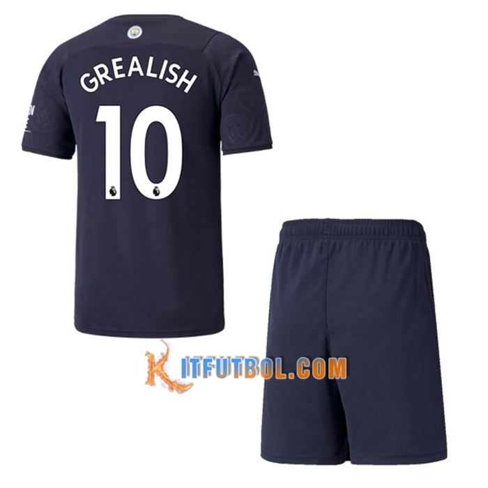 Camiseta Futbol Manchester City (GREALISH 10) Ninos Tercero 2021/2022