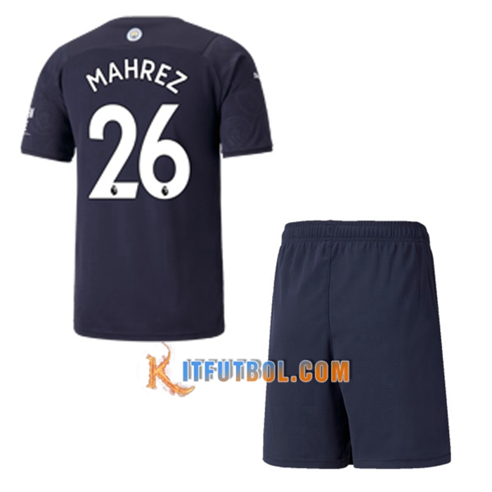 Camiseta Futbol Manchester City (MAHREZ 26) Ninos Tercero 2021/2022