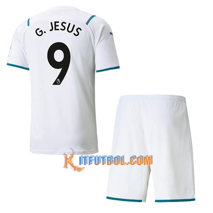 Camiseta Futbol Manchester City (G.JESUS 9) Ninos Alternativo 2021/2022