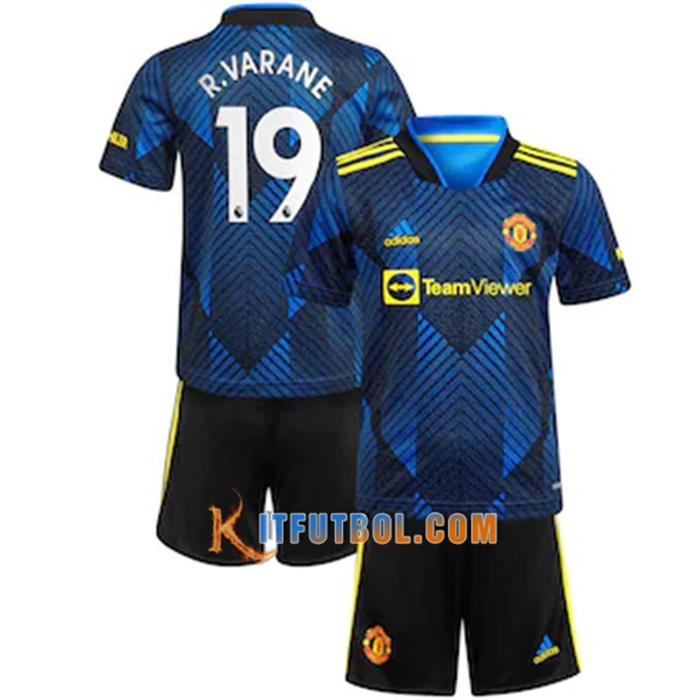 Camiseta Futbol Manchester United (R.Varane 19) Ninos Tercero 2021/2022