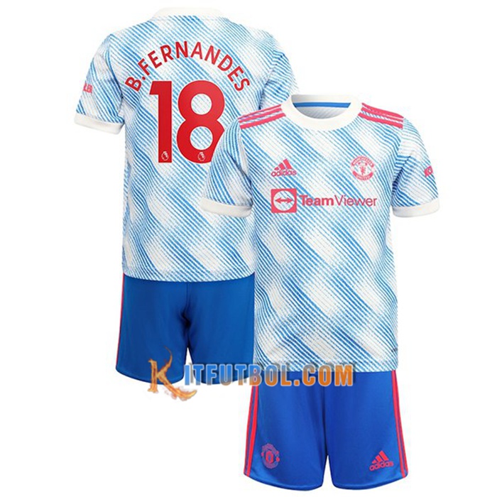 Camiseta Futbol Manchester United (B.Fernandes 18) Ninos Alternativo 2021/2022