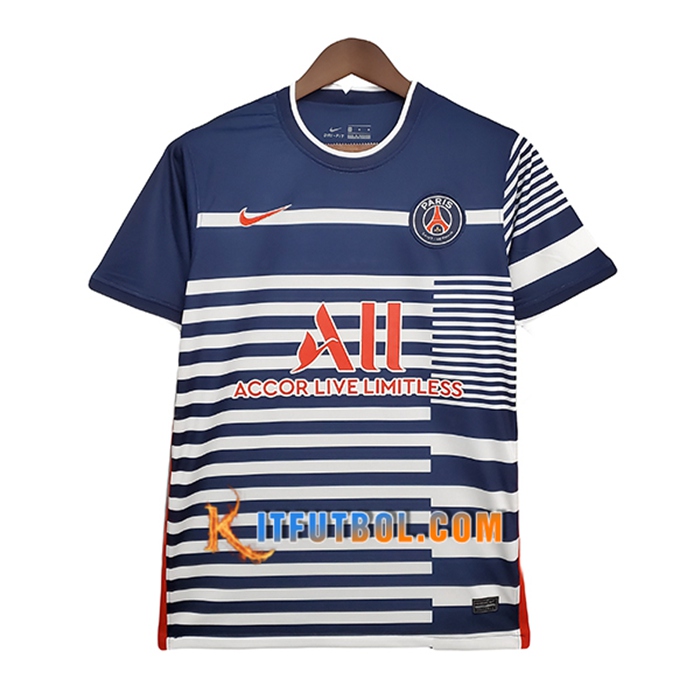Camiseta Entrenamiento PSG Azul/Blanca 2021/2022
