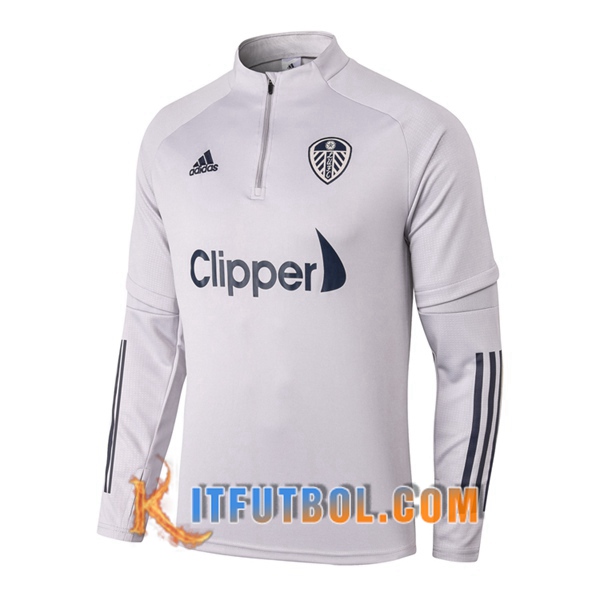 Nueva Entrenamiento Sudadera Leeds United Gris 20/21
