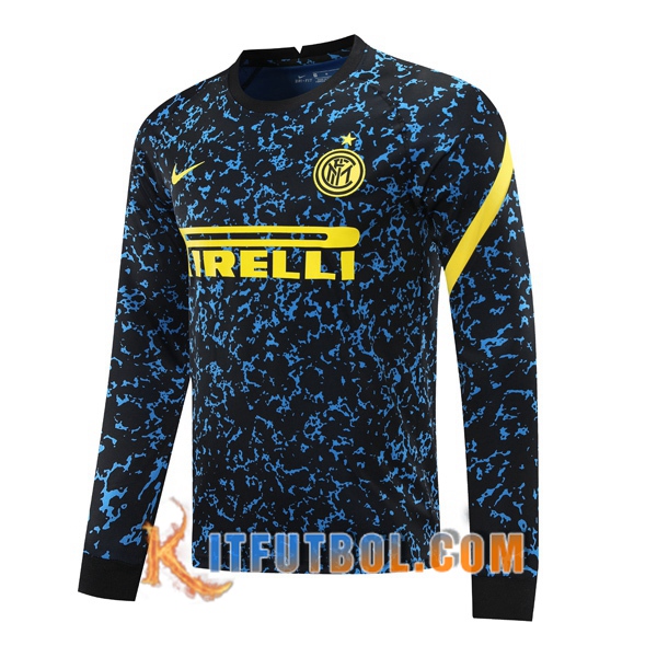 Nueva Entrenamiento Sudadera Inter Milan Azul 20/21