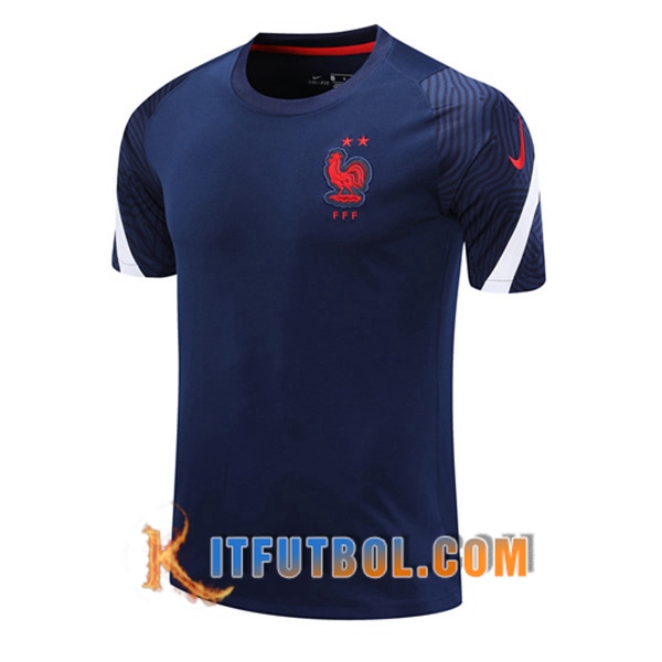 Camisetas de entrenamiento Francia Azul Royal 20/21