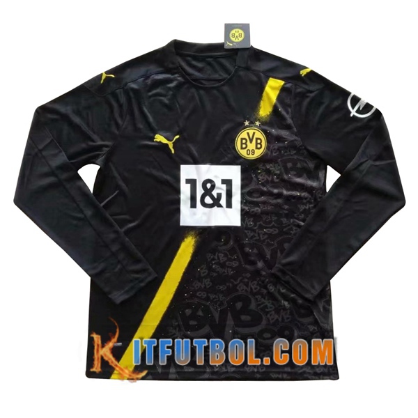Camiseta Futbol Dortmund BVB Segunda Manga larga 20/21