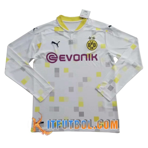 Camiseta Futbol Dortmund BVB Tercera Manga larga 20/21