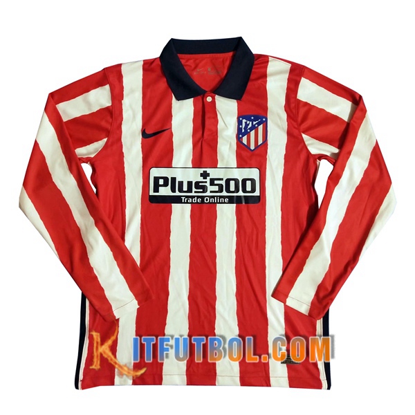 Camiseta Futbol Atletico Madrid Primera Manga larga 20/21