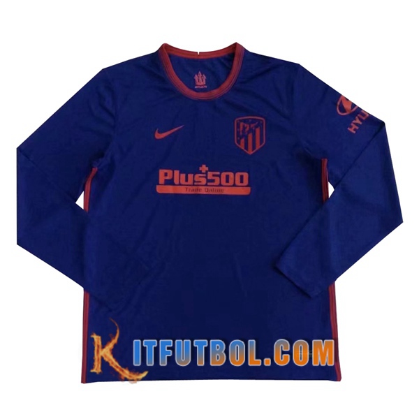 Camiseta Futbol Atletico Madrid Segunda Manga larga 20/21