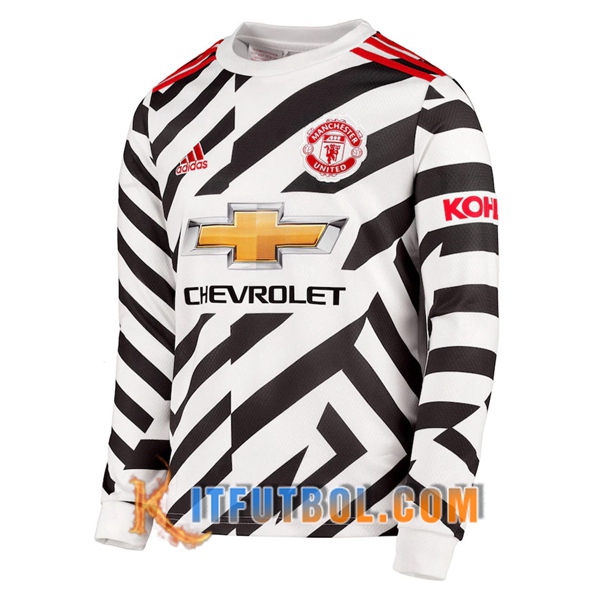 Camiseta Futbol Manchester United Tercera Manga larga 20/21