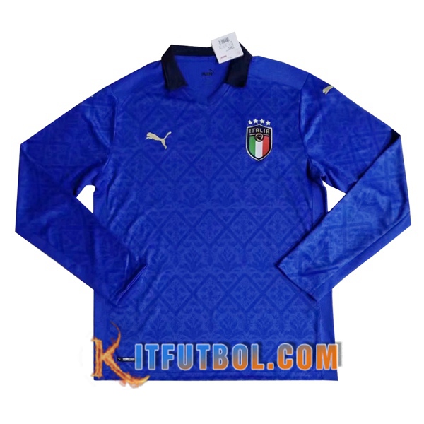 Camiseta Futbol Italia Primera Manga larga 20/21