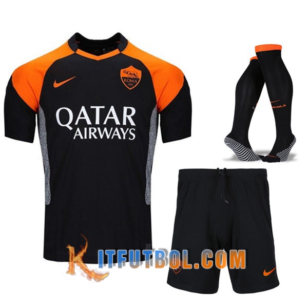 Traje Camiseta Futbol Foot AS Roma Tercera (Cortos+Calcetines) 20/21