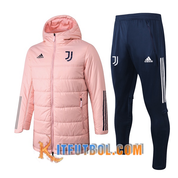 Nueva Chaqueta de Plumas Juventus Rosa + Pantalones 20/21