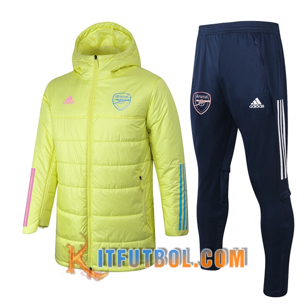 Nueva Chaqueta de Plumas Arsenal Amarillo + Pantalones 20/21