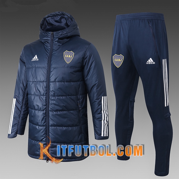 Nueva Chaqueta de Plumas Boca Juniors Azul + Pantalones 20/21