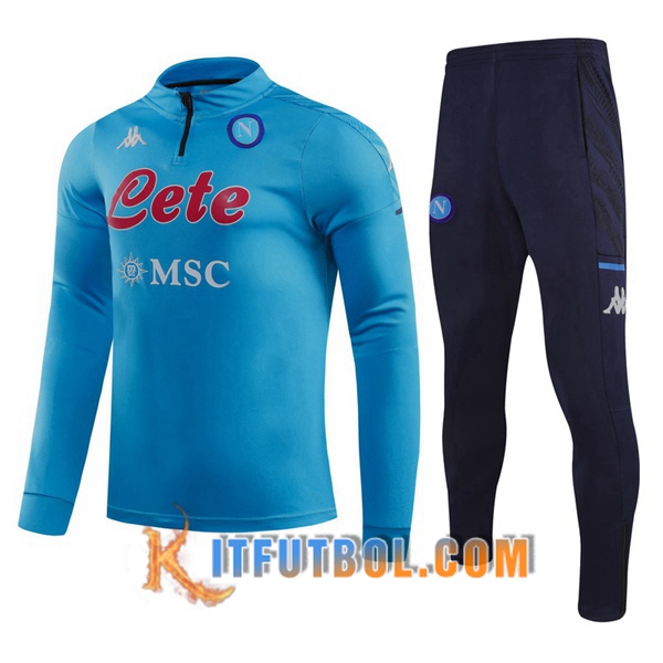 Nueva Chandal Futbol + Pantalones SSC Napoli Azul 20/21