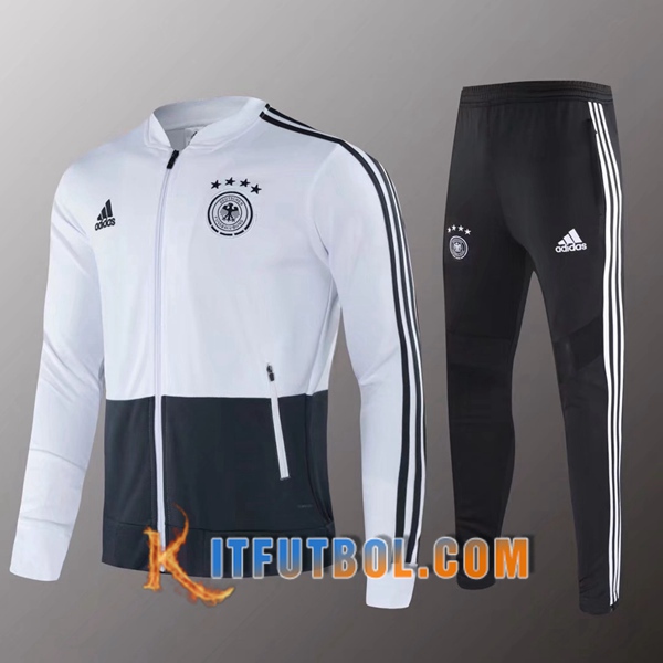 Nueva Chandal Futbol - Chaqueta + Pantalones Alemania Blanco 20/21