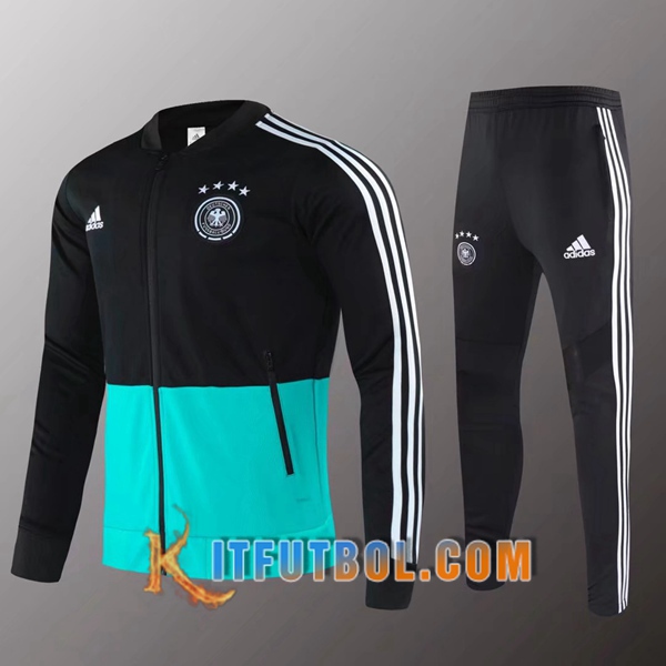 Nueva Chandal Futbol - Chaqueta + Pantalones Alemania Negro 20/21