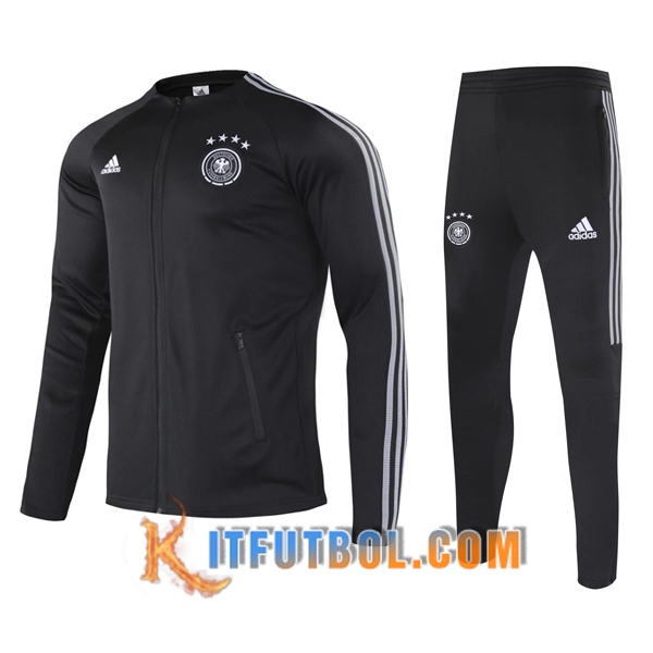Nueva Chandal Futbol - Chaqueta + Pantalones Alemania Negro 20/21