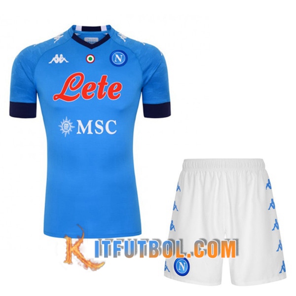 Traje Camiseta Futbol Foot SSC Napoli Primera + Cortos 20/21
