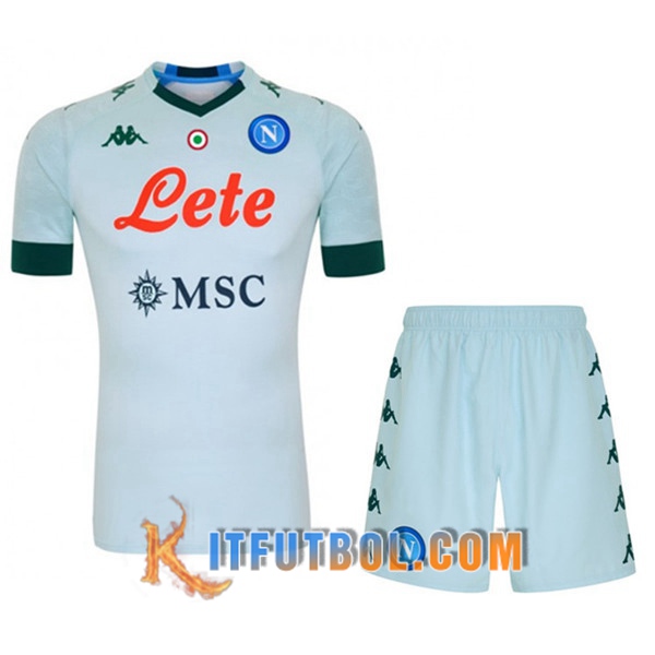 Traje Camiseta Futbol Foot SSC Napoli Segunda + Cortos 20/21