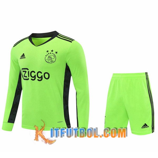 Traje Camiseta Futbol AFC Ajax Portero Verde 20/21