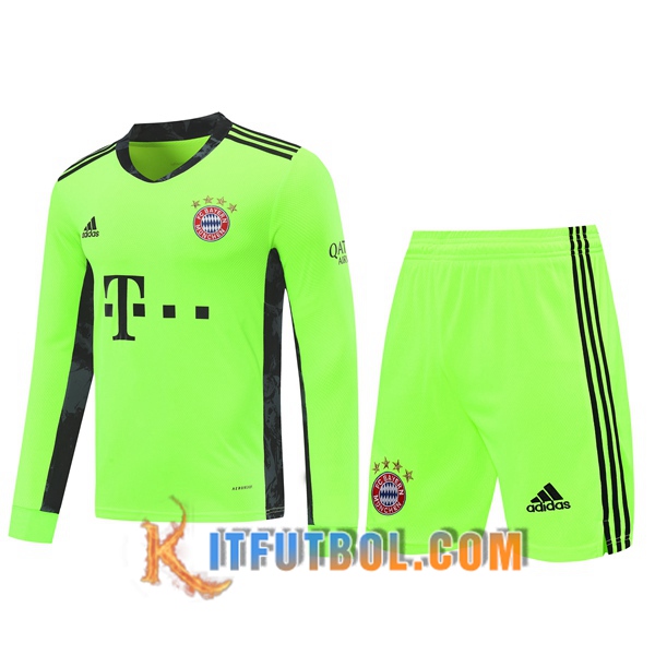 Traje Camiseta Futbol Bayern Munich Portero Verde 20/21