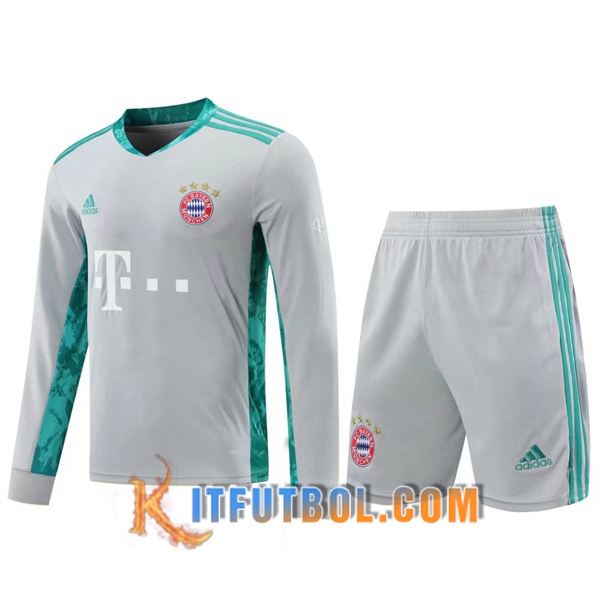 Traje Camiseta Futbol Bayern Munich Portero Gris 20/21