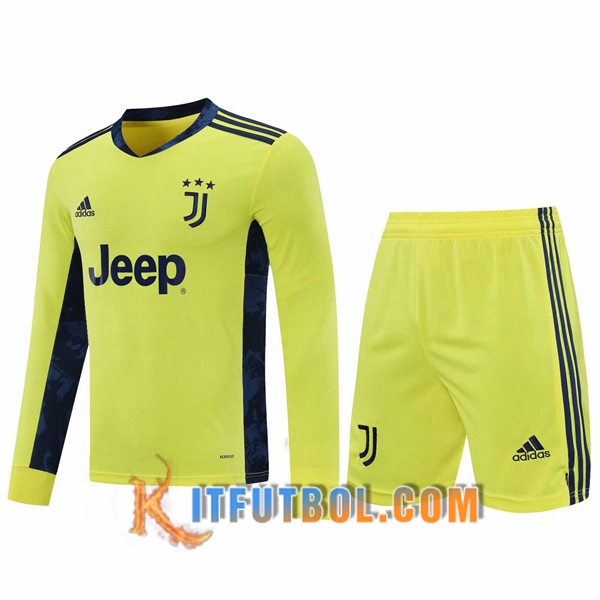 Traje Camiseta Futbol Juventus Portero Amarillo 20/21