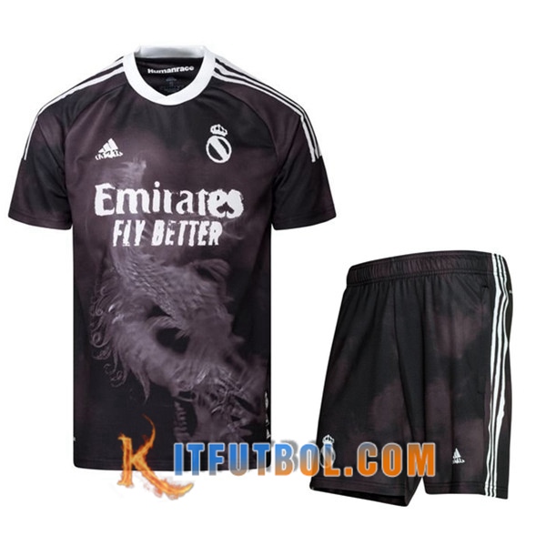Traje Camiseta Futbol Real Madrid Race Humaine x Pharrell + Cortos 2021