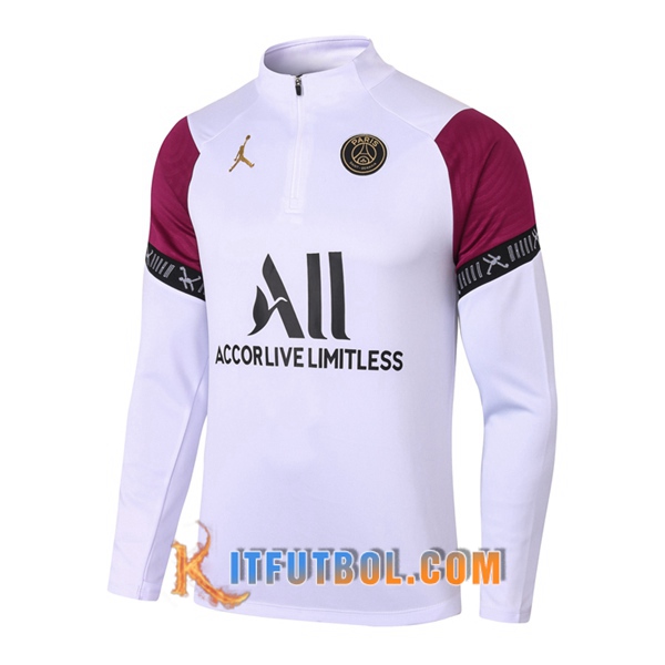 Nueva Entrenamiento Sudadera Pairis PSG Blanco 20/21