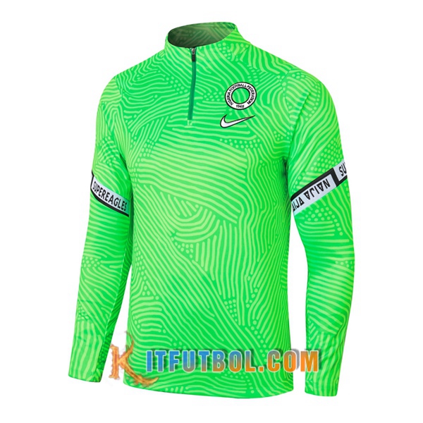 Nueva Entrenamiento Sudadera Nigeria Verde 20/21